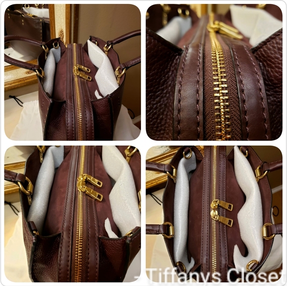 Coach 💋 1941 Rogue 30 31 Border Rivet Tea Rose - Picture 3 of 10